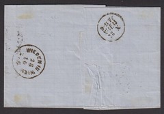 Thurn&Taxis 1866? 9KR folded cover Frankfurt to Vienna / WIEDEN IN WIEN
