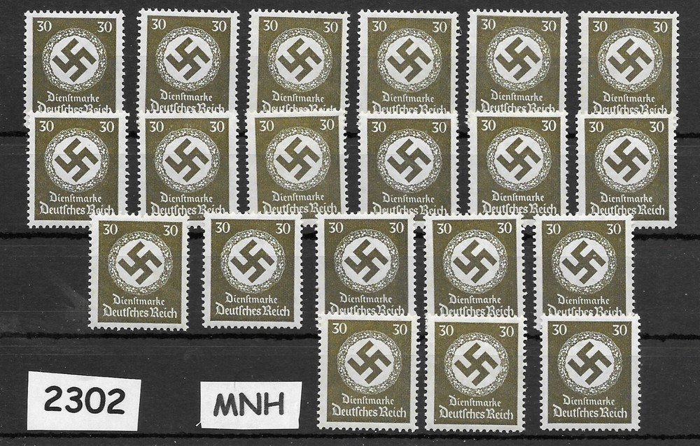 MNH stamp lot WWII official Sc 089 1934 PF30 Hitler Third Reich Germany #2302