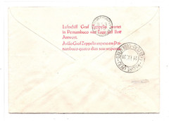 GERMANY BRAZIL 4m ZEPPELIN *MIXED FRANKING* Cover 2. SÜDAMERIKAFAHRT 1931 KZ105