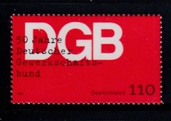 GERMANY 50th Anniversary of Trade Union MNH stamp