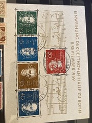 West Germany Bundespost 1959-1960 stamps 2 complete years used cat £110