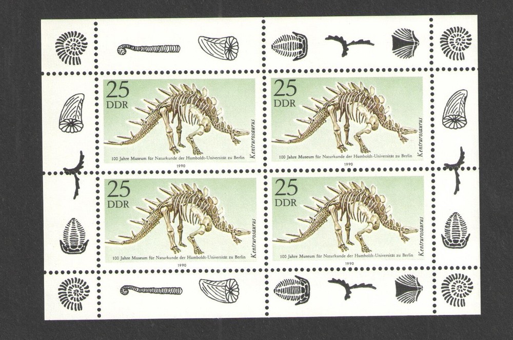 1990 GERMANY Scott # 2813a { DINOSAURS } SOUVENIR SHEET MNH MINT NEVER HINGED
