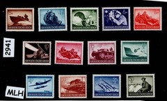 MLH stamp set B257-269 1944 Military Hero’s Day Third Reich WWII Germany #2941
