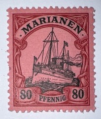 Travelstamps: GERMANY MARIANEN STAMPS Kaiser’s Yacht Mint OG H 80pf UNWMK