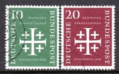 Germany Scott # 744-45 VF Used 1956 Meeting of German Protestants