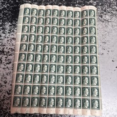 Germany Deutsches Reich WWII Hitler Head 2RM Stamps 3 Full Sheets 300 Stamps
