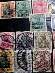 GERMANY Reich 1921 Inflation Dull Surcharge Germania (Lots #0394)