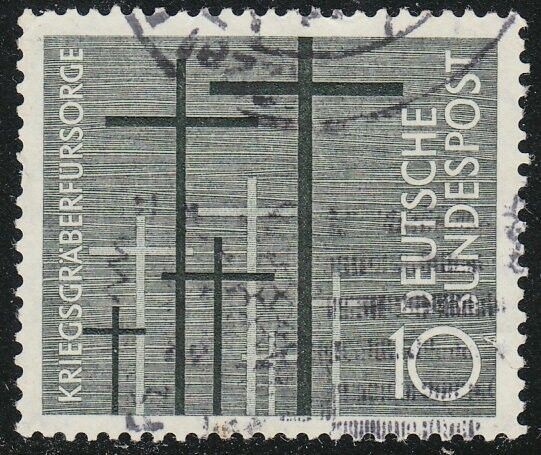 Germany 1956 VFU Mi 248 Sc 753 Crosses for people who died during WWII