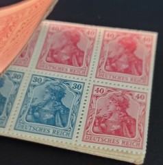 Rare German Empire Stamp Booklets MH 13 1920 & MH 14 1921 Deutsches Reich MNH