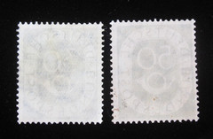 Germany Stamps Sc 679 681 Numeral and Post Horn 1951 30 50 Pfennig Set of 2 Used