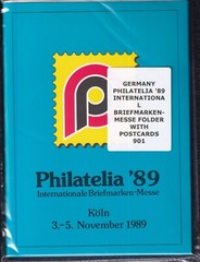 GERMANY PHILATELIA ’89 INTERNATIONAL BRIEFMARKEN-MESSE FOLDER WITH POSTCARDS 901
