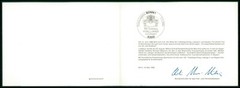 GERMANY MINISTER CARD 1986 BAVARIAN KING LUDWIG II VIP GIFT RARE!! h4194
