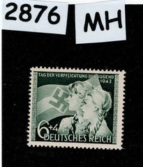 MH stamp Sc B230 WWII Germany / Hitler youth 1943 Third Reich era #2876