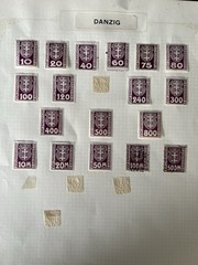 DANZIG – Stamp Pages- Mint & Used- Study Scans