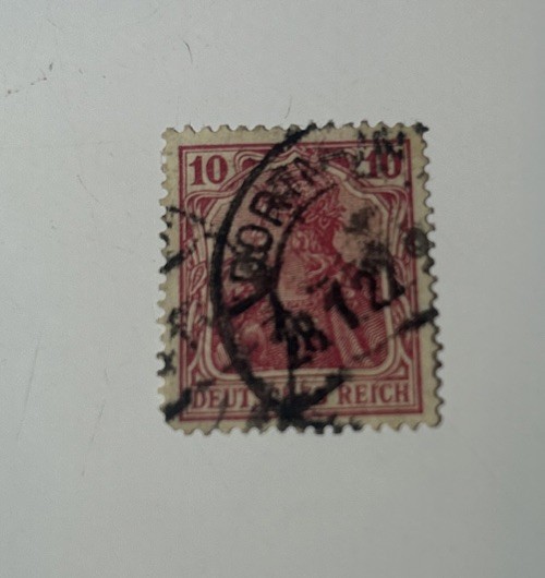 RARE DEUTSCHES REICH 10PF RED GERMAN STAMP OGNH