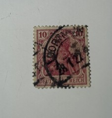 RARE DEUTSCHES REICH 10PF RED GERMAN STAMP OGNH