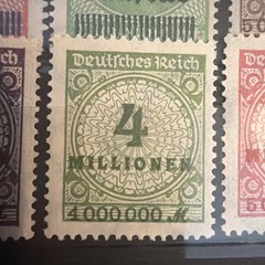 German 1923 Hyperinflation Stamp Collection – Surcharge & Definitives – MNH