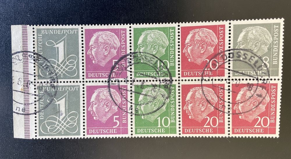GERMANY 1954 HBLATT8YI used VERY BEAUTIFUL Opinion SCHLEGEL BPP (H7600