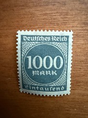 11 Early German Stamps 1 1923 others 41-45 (4 used)
