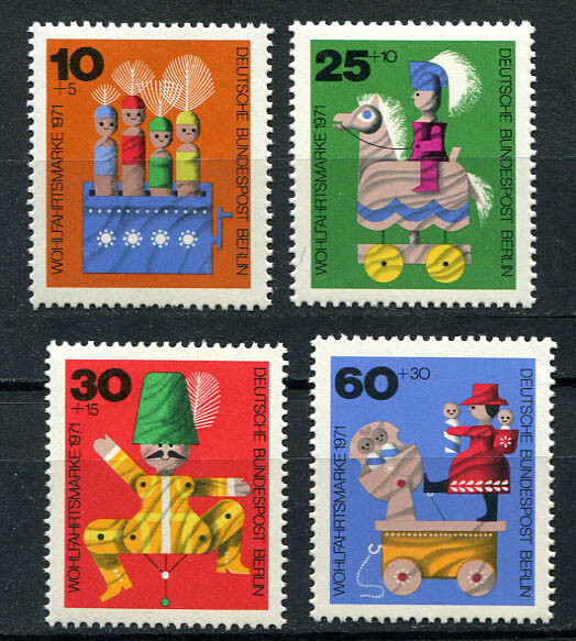 Germany – Berlin : Vintage Toy semi-postal set from 1971 – mint NH