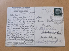 WWII WW2 German Third Reich Postcard Kriegsmarine Rescue Boat in High Seas