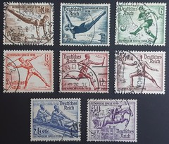 Germany Third Reich 1936 SG606-613 Berlin summer Olympics, complete set, FU