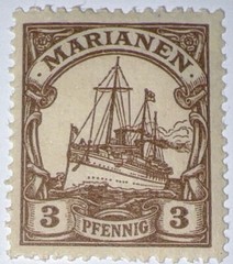 Travelstamps: MARIANEN STAMPS Kaiser’s Yacht Mint ORIGINAL GUM H WMK