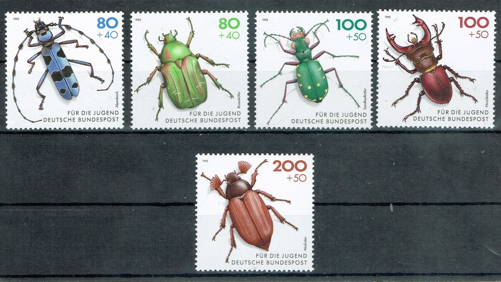 Bundle MiNR 1666 – 1670 Endangered Beetles MNH