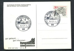 Germany – BRD : Card from 1971 – fancy cancels Saarbrücken – Europawelle – CTO