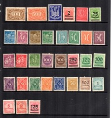 Deutsches Reich German Weimar Republic Stamps 1920s All MNH High CV! Very Nice!