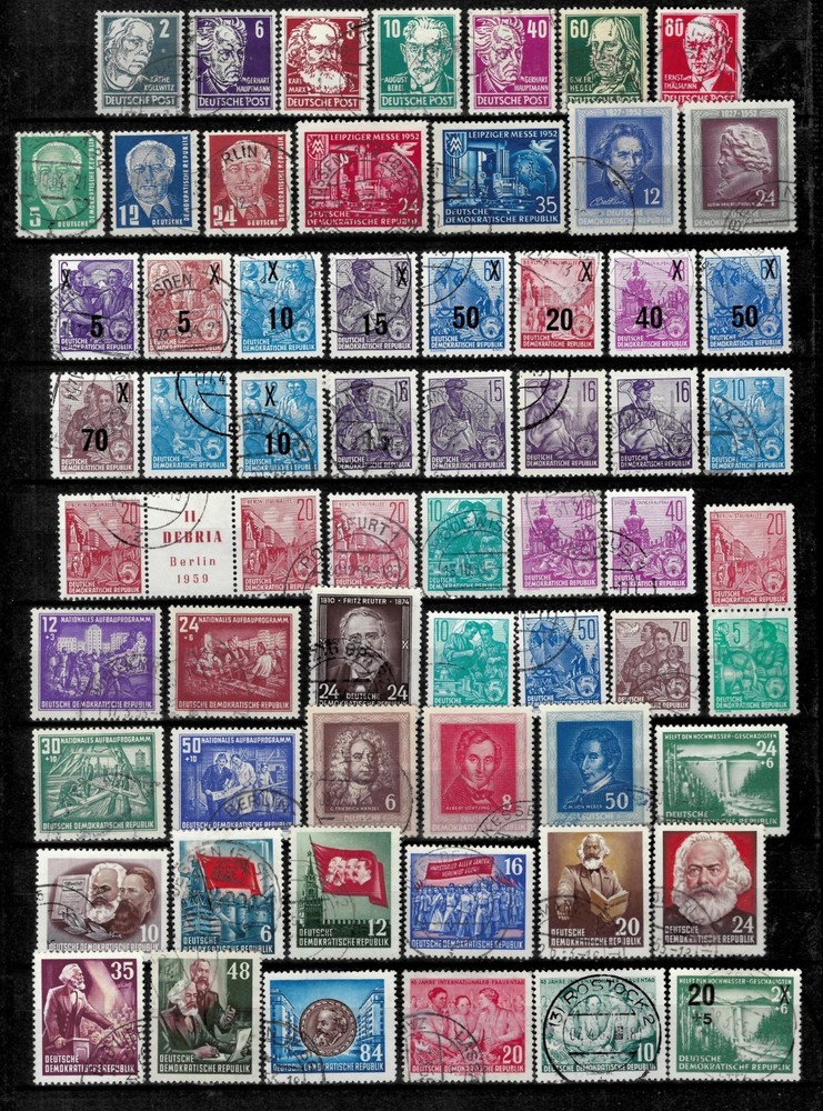 DDR Germany 1954/60 ☀ Used collection