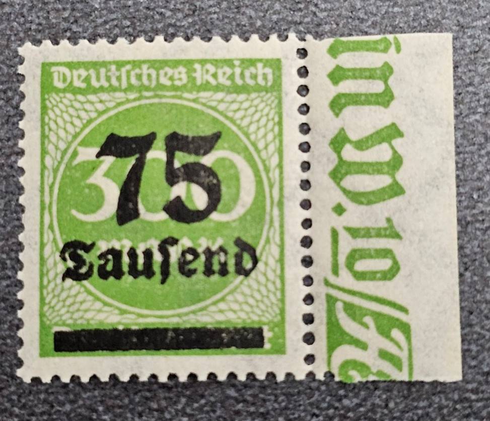 Stamp Germany Deutsches Reich 75 000 Mark 1923 Mi. Nr. 286 [🇩🇪37424]