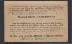 Germnay nice stamp dealer ad post card, airmail stamp,