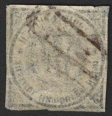 Germany HAMBURG Boten H. Scheerenbeck 1862 1pf local post stamp imperf used #2
