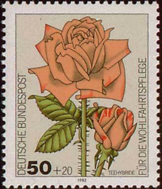BRD FRG #Mi1150 MNH 1982 Hybrid Tea Rose [B600 YT982 SG2004]