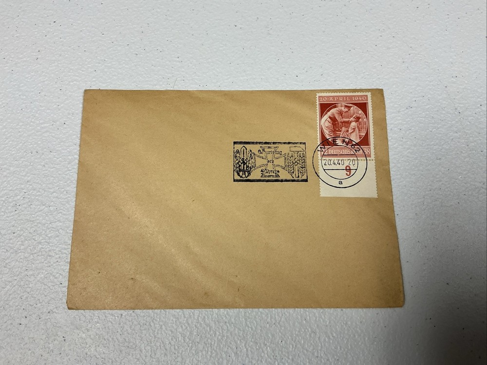 WWII Nazi German Third Reich cover Adolf Hitler BERLIN Birthday cancel 1940