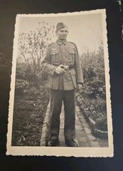 WW2 WWII German Military Soldier Belt Buckle photo Postcard WEHRMACHT ARMY