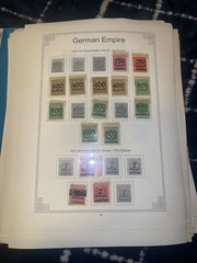 Vintage Germany Stamp Collection German Empire Bavaria Saar Wurttemberg Hamburg