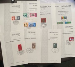 Lot of 74 Vintage German First Day Cover Issue Stamps, 1977/78/79 VGC