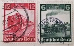 GERMANY 1920-36 (2 pics) Set 10 Used / Mint hinged Post, Official Stamps CV $27