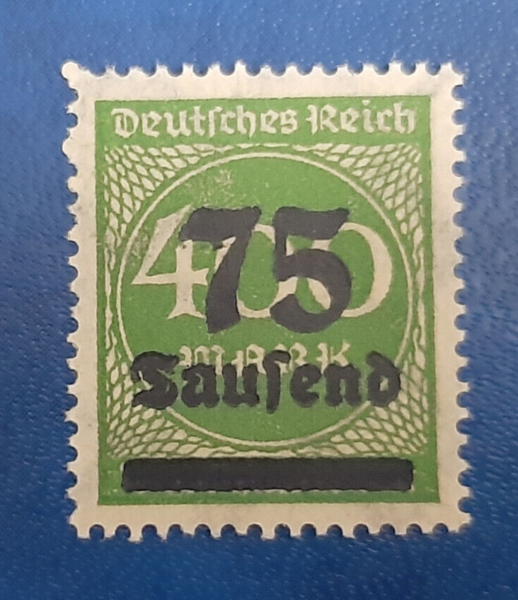Germany Stamps Deutsches Reich FREIMARKE 75 000 Mark 1923 Michel Nr. 287 (20589)
