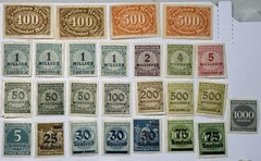 Lot of 100+ Germany 1922-23 Hyperinflation Millionen Milliarden Dienstmarke