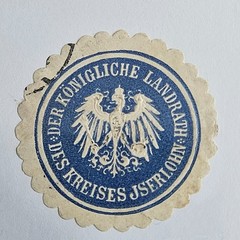 Germany Letter Seal – Royal District Admin Jserlohn (AA1-10)