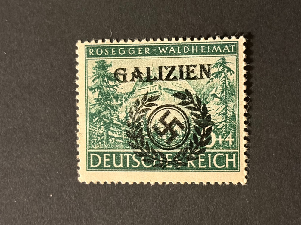 Germany WWII propaganda fantasy ovpt (GALIZIEN) 6+4 Rpf. MNH /s1 #526