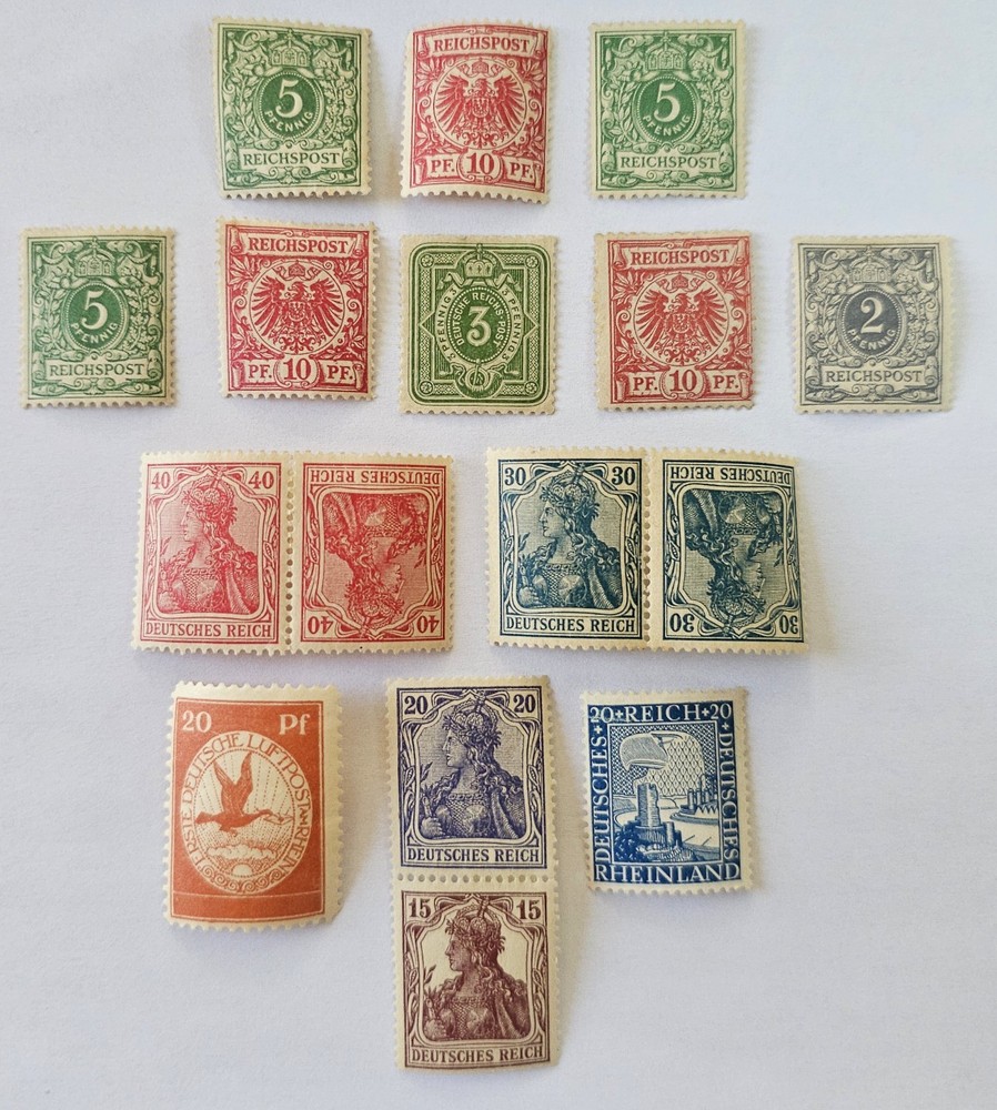 GERMANY CLASSICS SUPERB Lot of 16- 3x Never Hinged Mint, 12xVFMM, 1xNo Gum €200