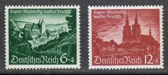 Germany 1940 MNH Mi 748-749 Sc B174-B175 View of Malmedy & Eupen, Belgium **