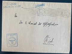 1939 Kiel Germnay feldpost Stampless Destroyer Z4 161000 Cover