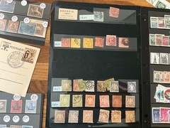 german stamps and postal history 1800s states on Reich mint and used *a551