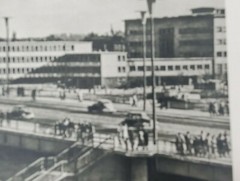 Frankfurt am Main/Friedensbrucke – Downtown – Real Photo Post Card Un-Posted
