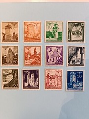 German stamps general gouvernement poland Mi. 40-51 postfrisch ,bauwerke